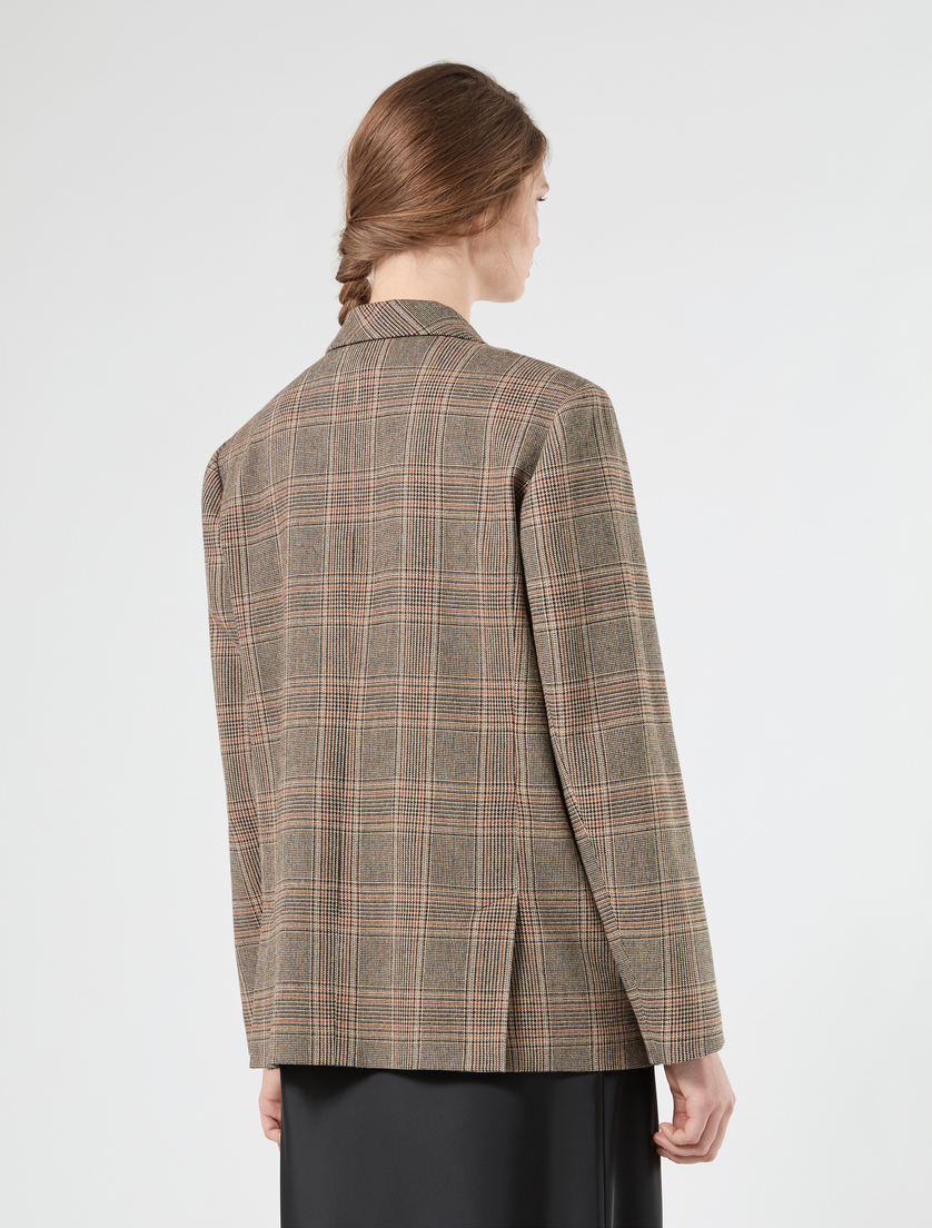 Flannel blazer jacket - COCOA - Marina Rinaldi - 4