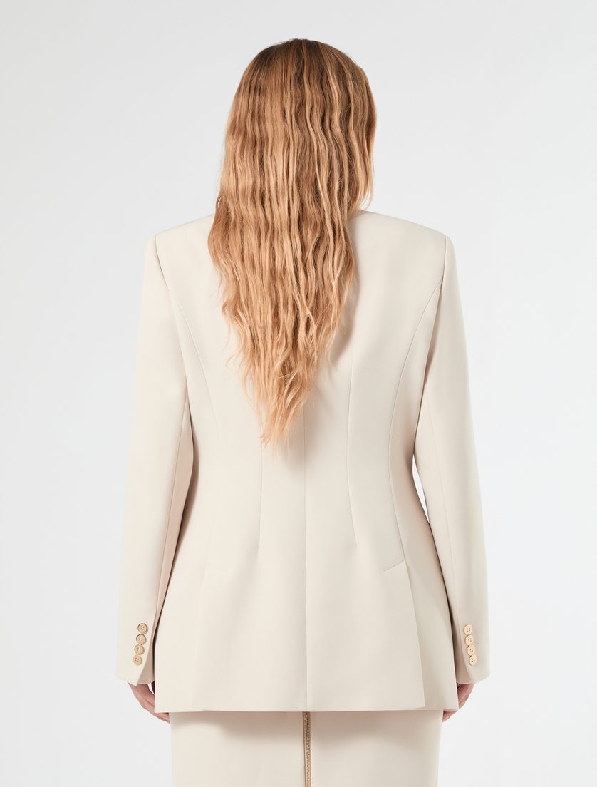 Giacca blazer in tessuto diagonale - ALBINO - Marina Rinaldi - 4