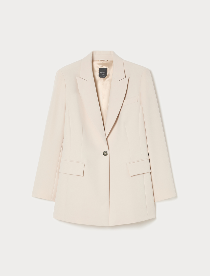 Giacca blazer in tessuto diagonale - ALBINO - Marina Rinaldi
