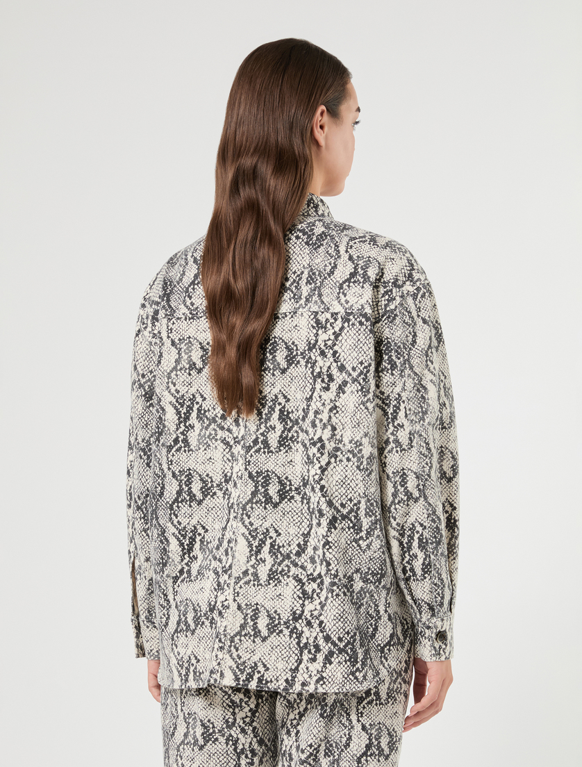 Cotton drill tunic - MEDIUM GREY - Marina Rinaldi - 4