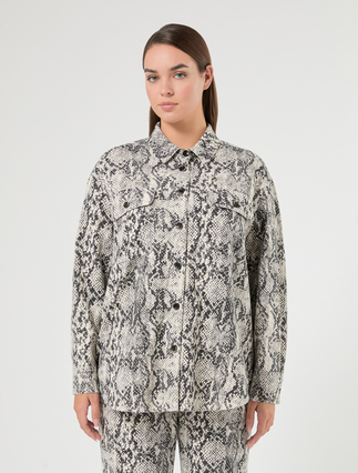 Cotton drill tunic - MEDIUM GREY