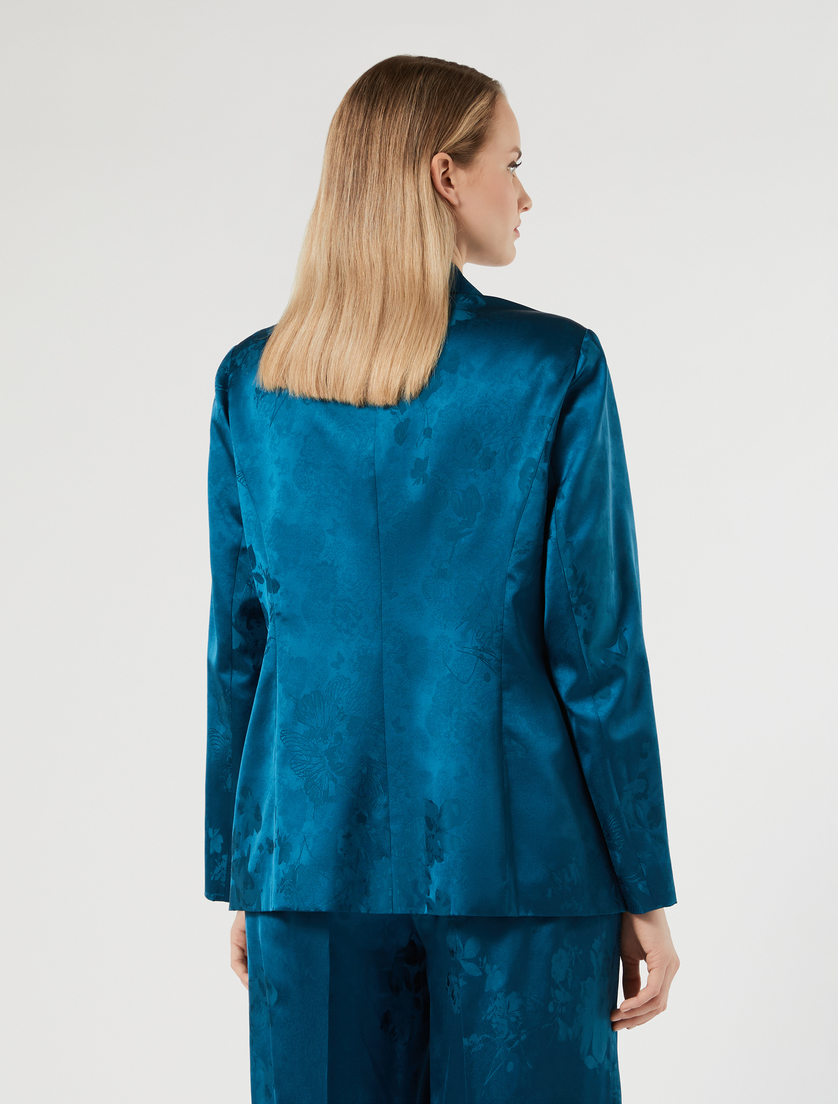 Blazer aus Jacquard-Gewebe - PETROL - Marina Rinaldi - 4