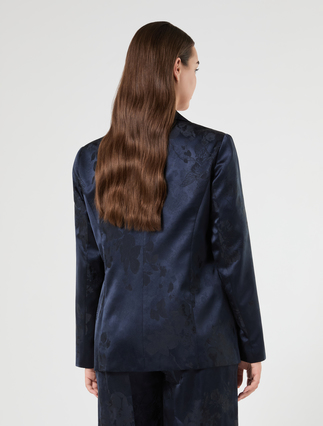 Blazer jacquard - BLEU NUIT - Marina Rinaldi - 4