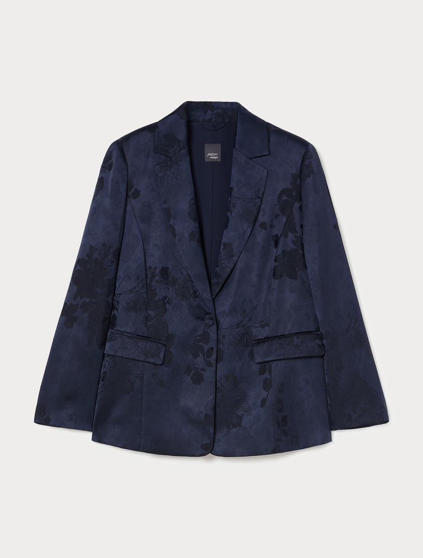 Blazer jacquard - BLEU NUIT - Marina Rinaldi