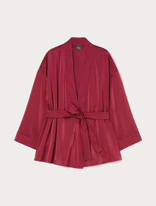 Veste kimono en satin - FUCHSIA - Marina Rinaldi - 1