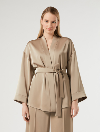 Satin kimono jacket - TURTLEDOVE