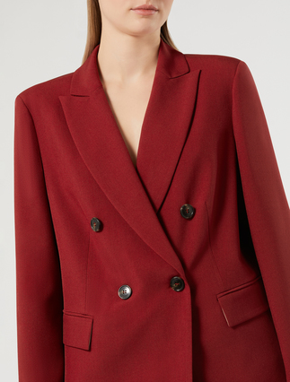 Giacca blazer in stuoia mélange - BORDEAUX - Marina Rinaldi - 5