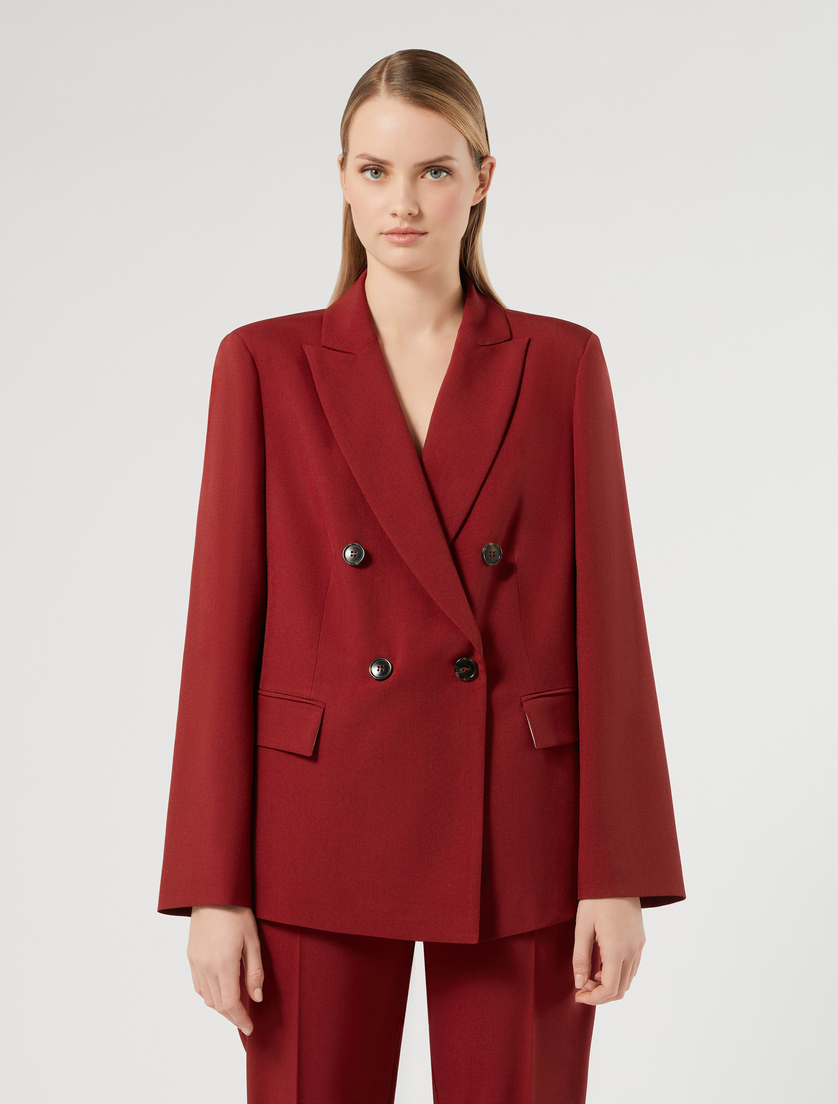 Giacca blazer in stuoia mélange - BORDEAUX - Marina Rinaldi - 3