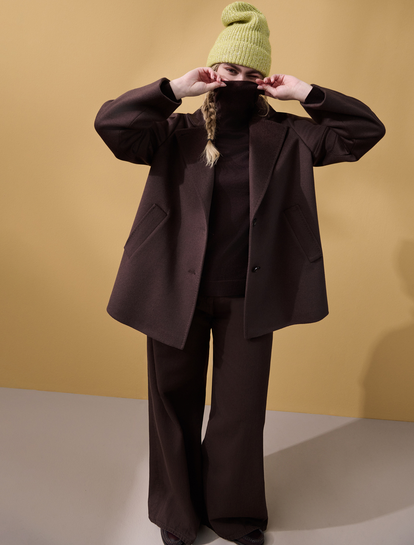 Wool broadcloth heavy jacket - Marina Rinaldi