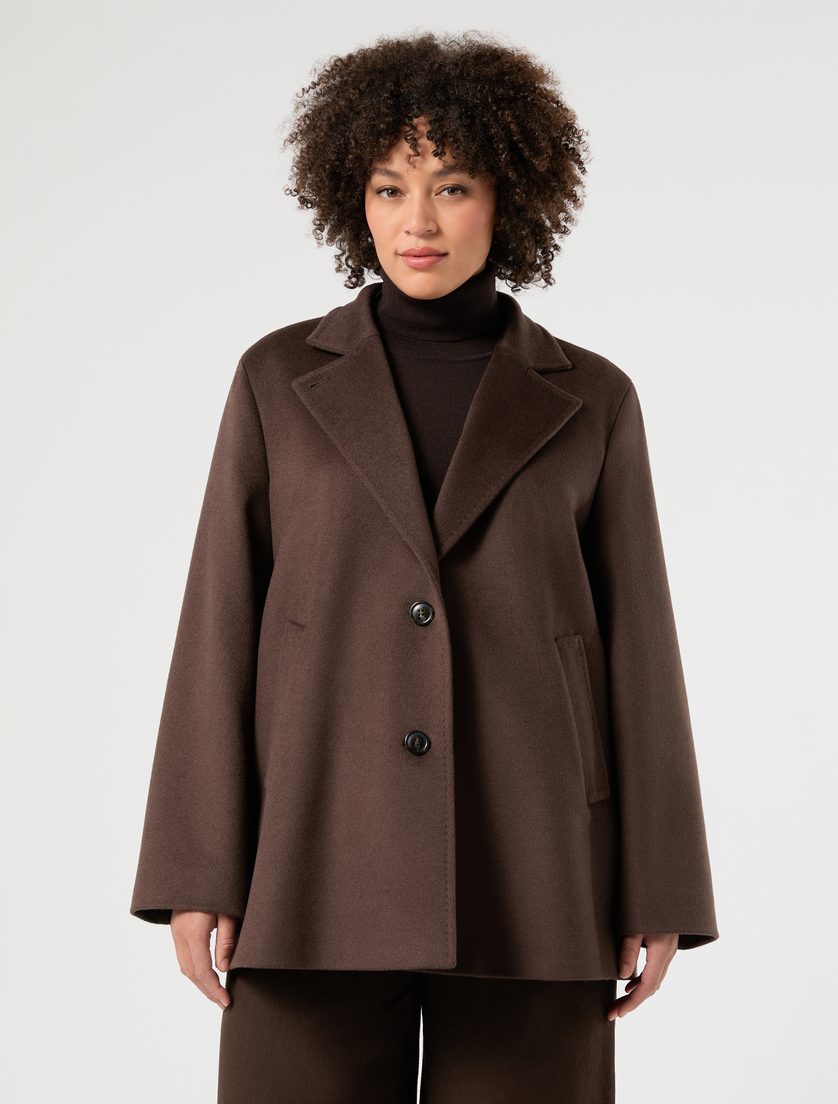 Giaccone in drap di lana - CACAO - Marina Rinaldi - 3
