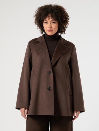 Giaccone in drap di lana - CACAO - Marina Rinaldi - 3