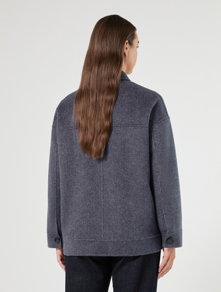Wool blend double-sided fabric jacket - AVIO - Marina Rinaldi - 4