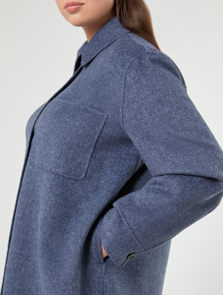 Wool blend double-sided fabric jacket - AVIO - Marina Rinaldi - 5