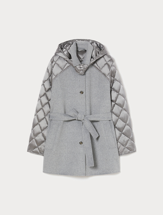 Wool and nylon blend double-faced fabric jacket - Marina Rinaldi