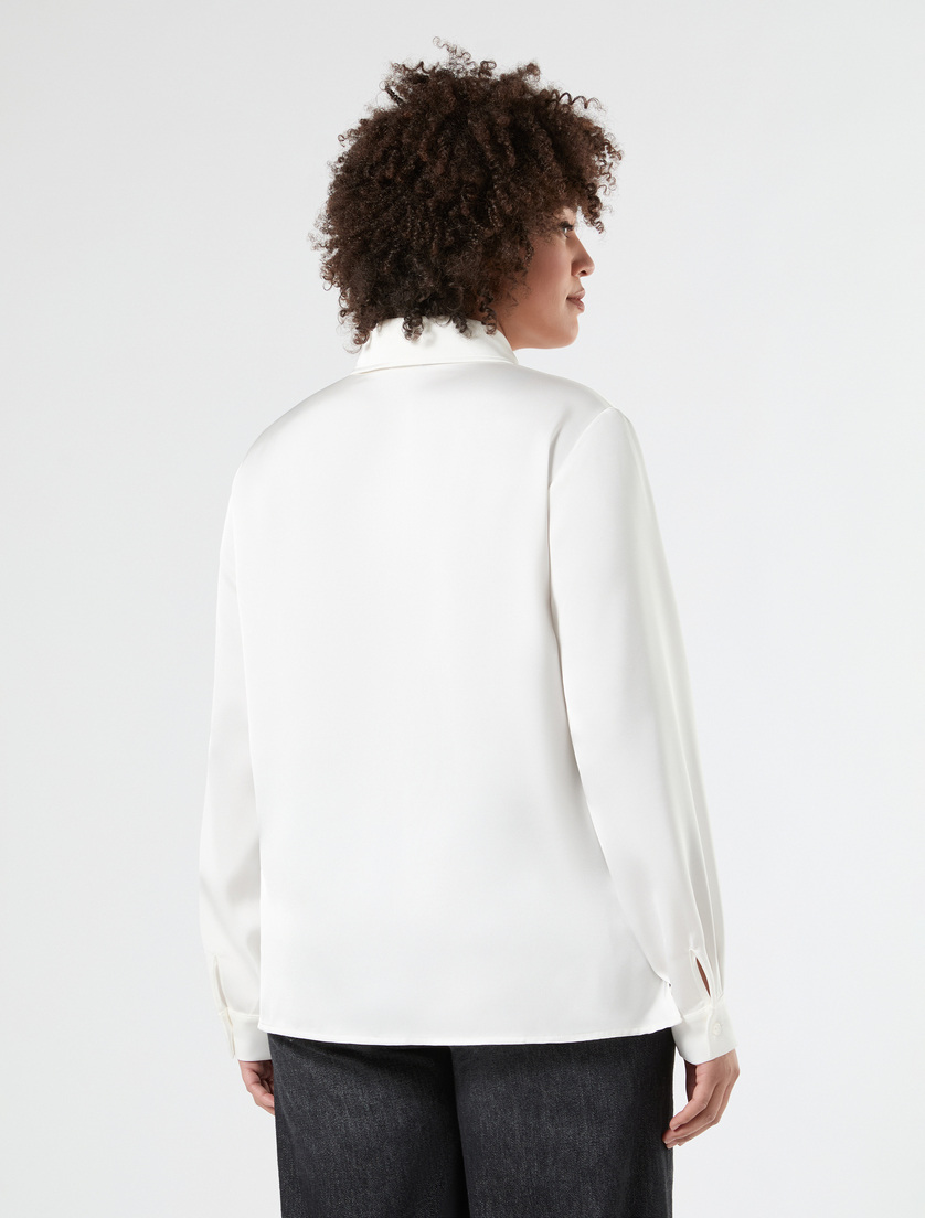 Casacca in satin - BIANCO - Marina Rinaldi - 4