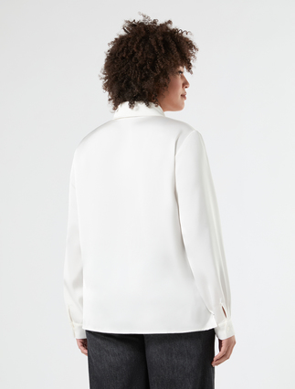 Casacca in satin - BIANCO - Marina Rinaldi - 4