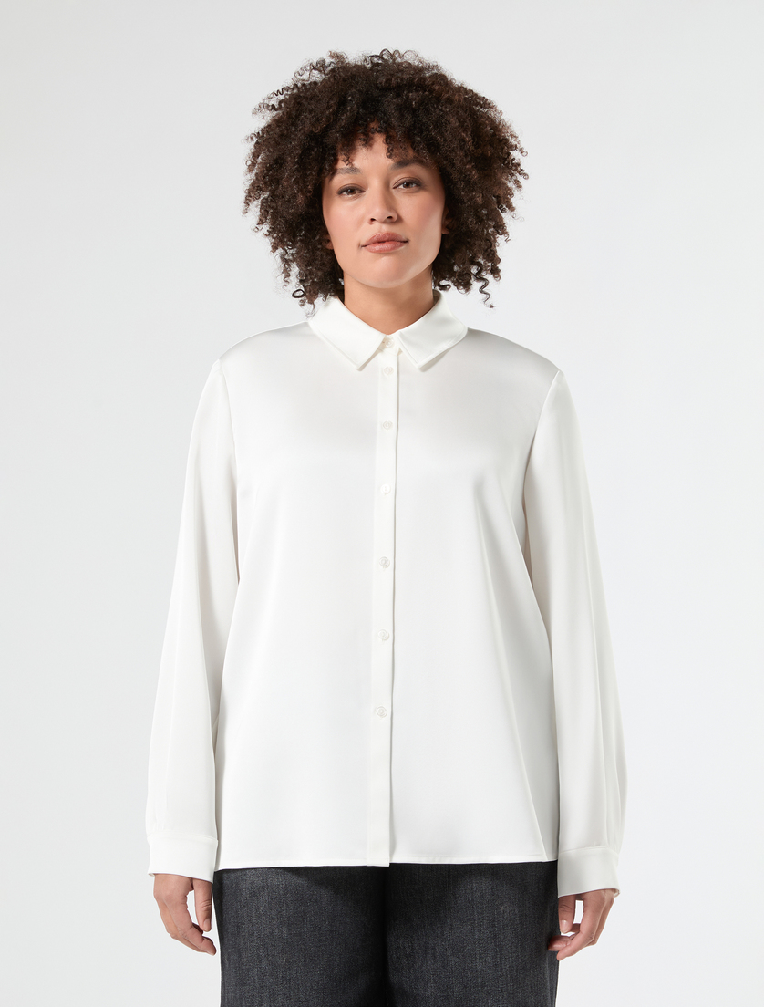 Casacca in satin - BIANCO - Marina Rinaldi - 3