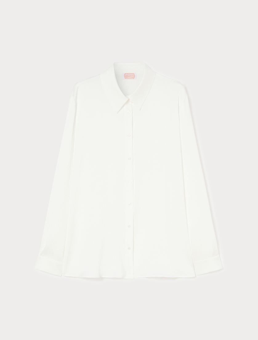 Satin shirt - WHITE - Marina Rinaldi