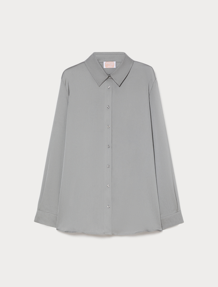 Satin shirt - MEDIUM GREY - Marina Rinaldi