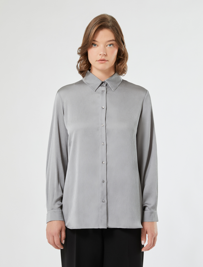 Satin shirt - MEDIUM GREY - Marina Rinaldi - 3
