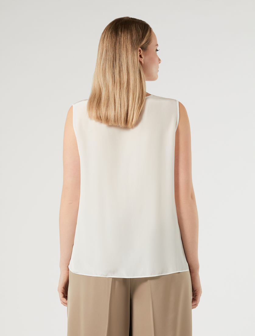 Top aus Crêpe de Chine - WEISS - Marina Rinaldi - 4