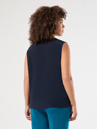 Top in crêpe de Chine - BLU NOTTE - Marina Rinaldi - 4