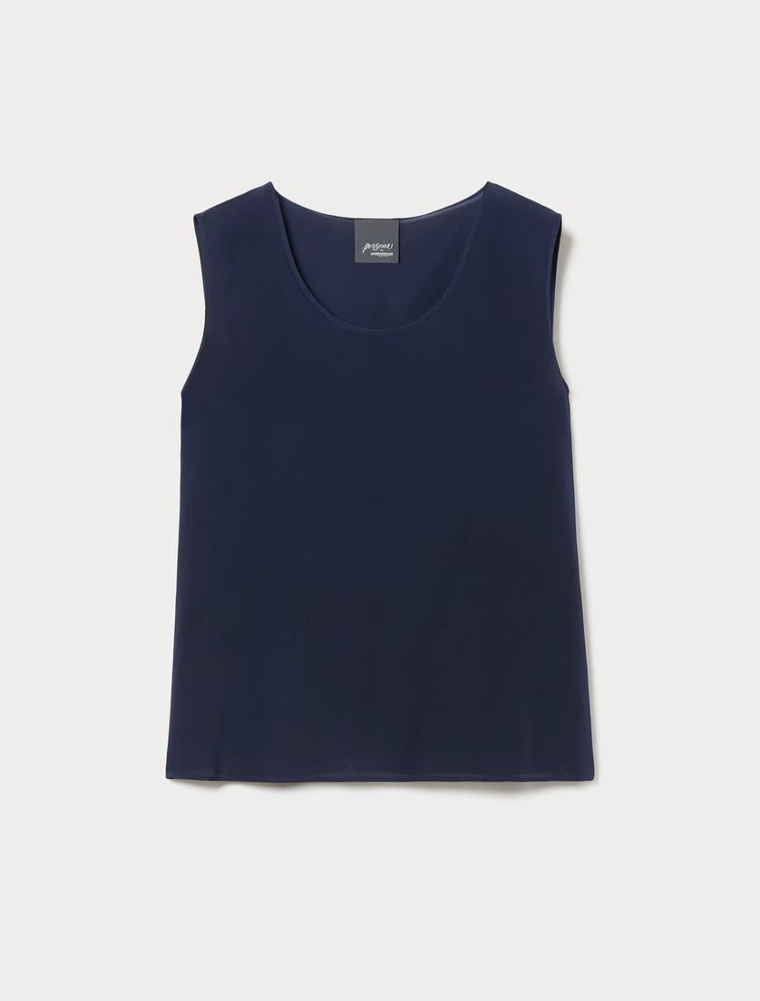 Top in crêpe de Chine - BLU NOTTE - Marina Rinaldi