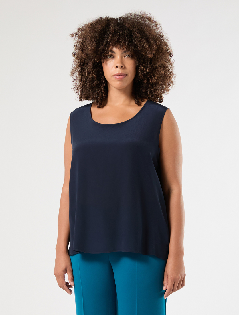 Top in crêpe de Chine - BLU NOTTE - Marina Rinaldi - 3