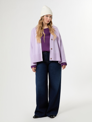 Satin blouse - DARK VIOLET - Marina Rinaldi - 2