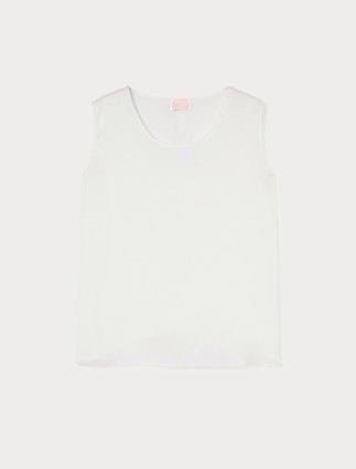 Satin top - WHITE - Marina Rinaldi - 1