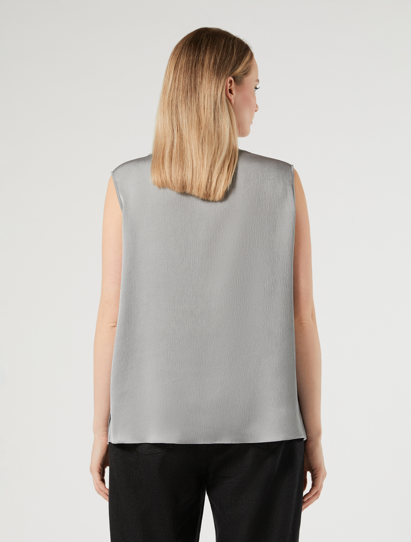 Satin top - MEDIUM GREY - Marina Rinaldi - 4