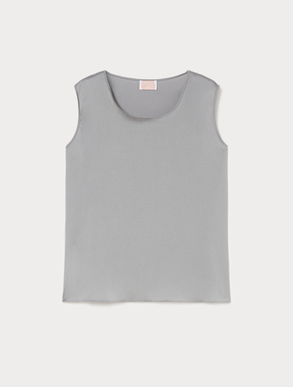 Satin top - MEDIUM GREY - Marina Rinaldi - 1