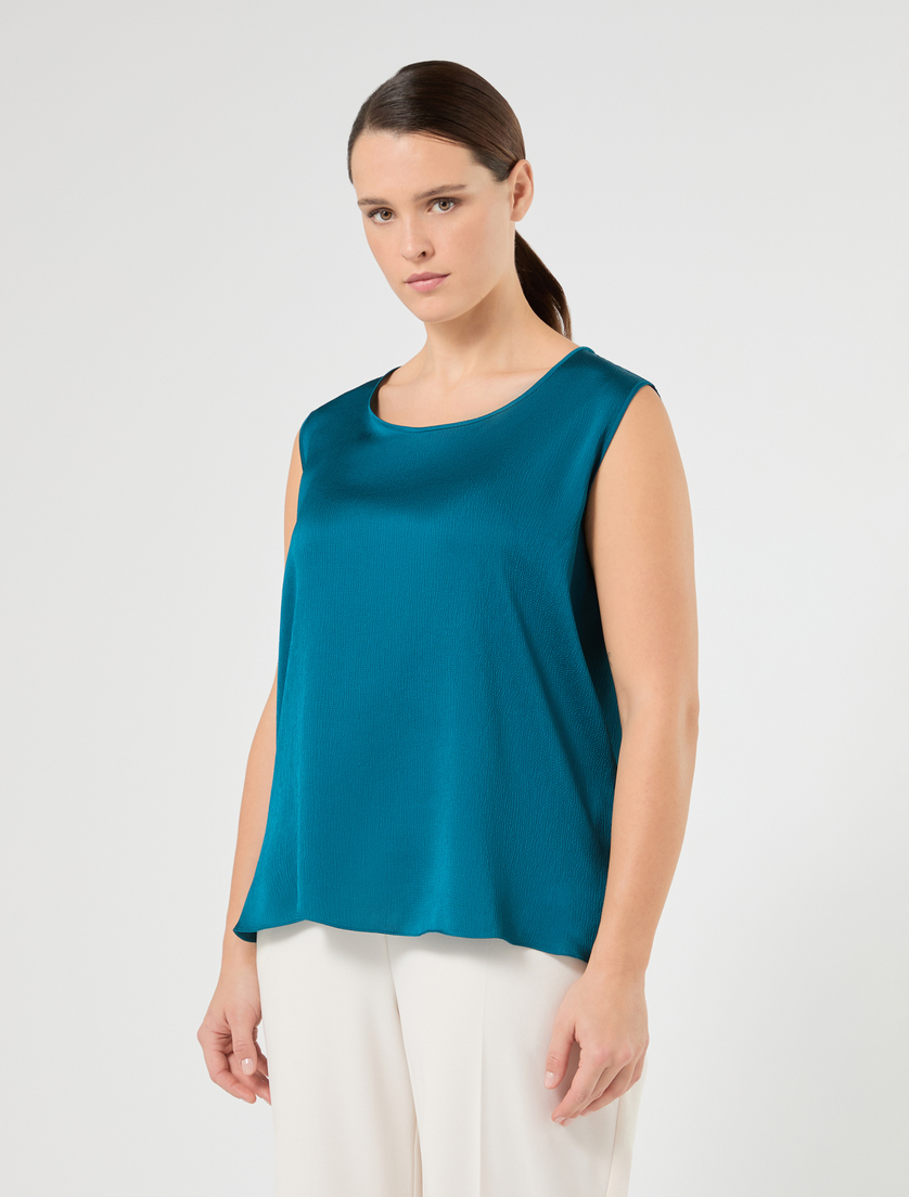 Satin top - OIL - Marina Rinaldi - 3