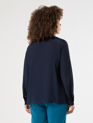 Camicia in crêpe de Chine - BLU NOTTE - Marina Rinaldi - 4