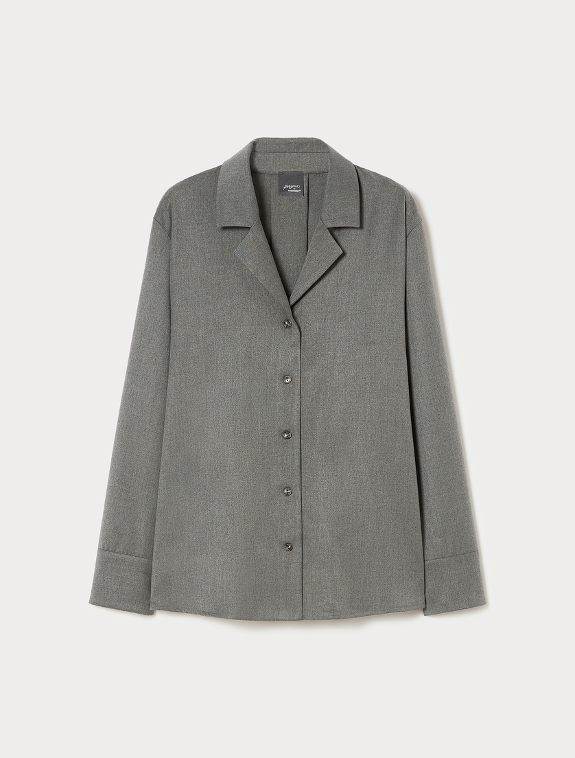 Casacca in twill - GRIGIO MEDIO - Marina Rinaldi