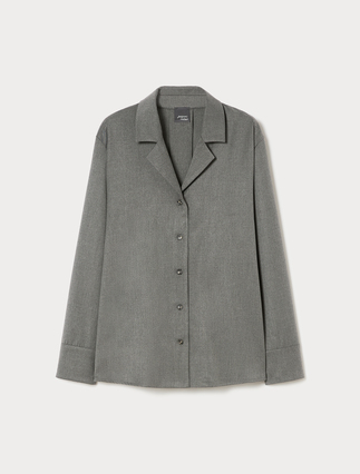 Casacca in twill - GRIGIO MEDIO - Marina Rinaldi - 1