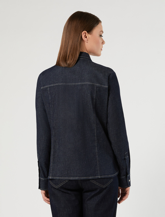 Denim shirt - MIDNIGHTBLUE - Marina Rinaldi - 4