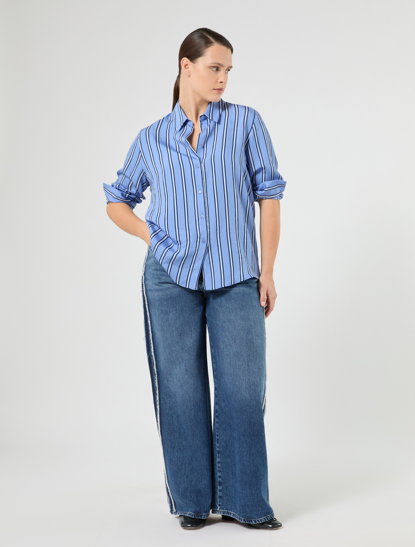 Yarn-dyed viscose shirt - Marina Rinaldi