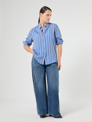Yarn-dyed viscose shirt - Marina Rinaldi