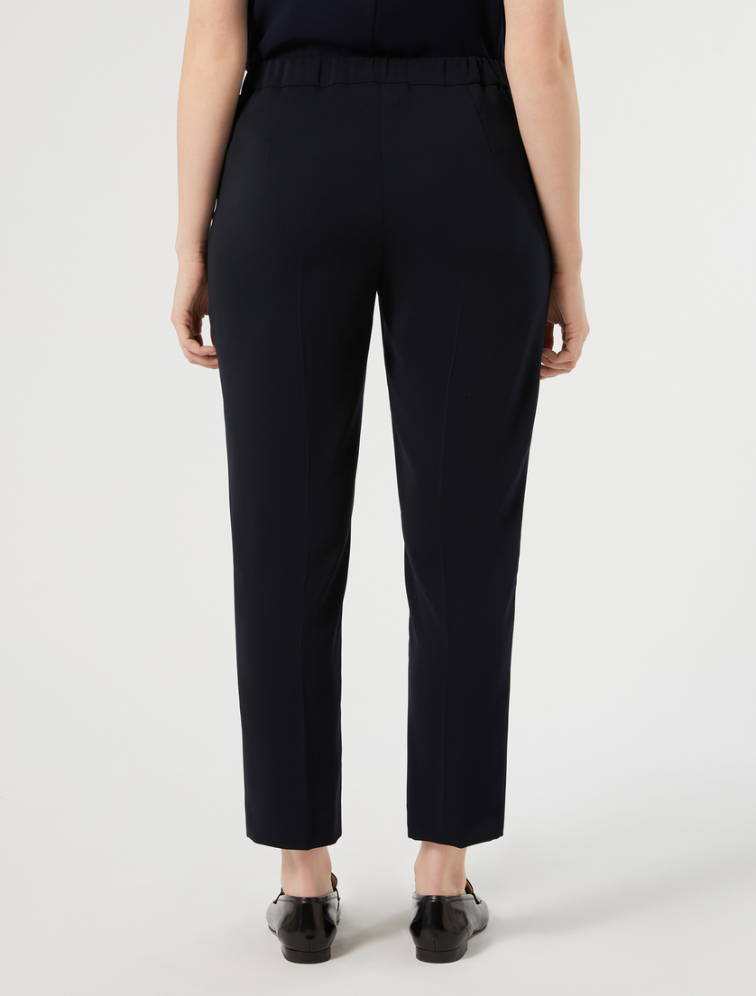 Slim-fit stretch cady trousers - ULTRAMARINE - Marina Rinaldi - 4
