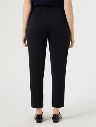 Slim-fit stretch cady trousers - ULTRAMARINE - Marina Rinaldi - 4