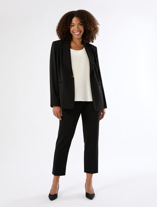 Slim-fit stretch cady trousers - Marina Rinaldi