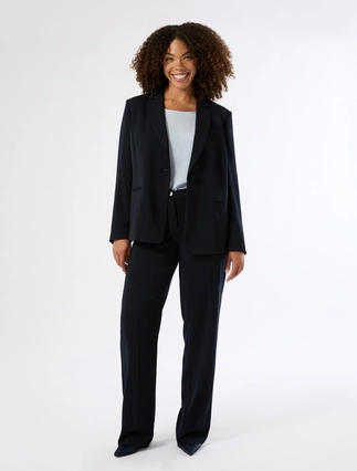 Regular-fit stretch cady trousers - Marina Rinaldi