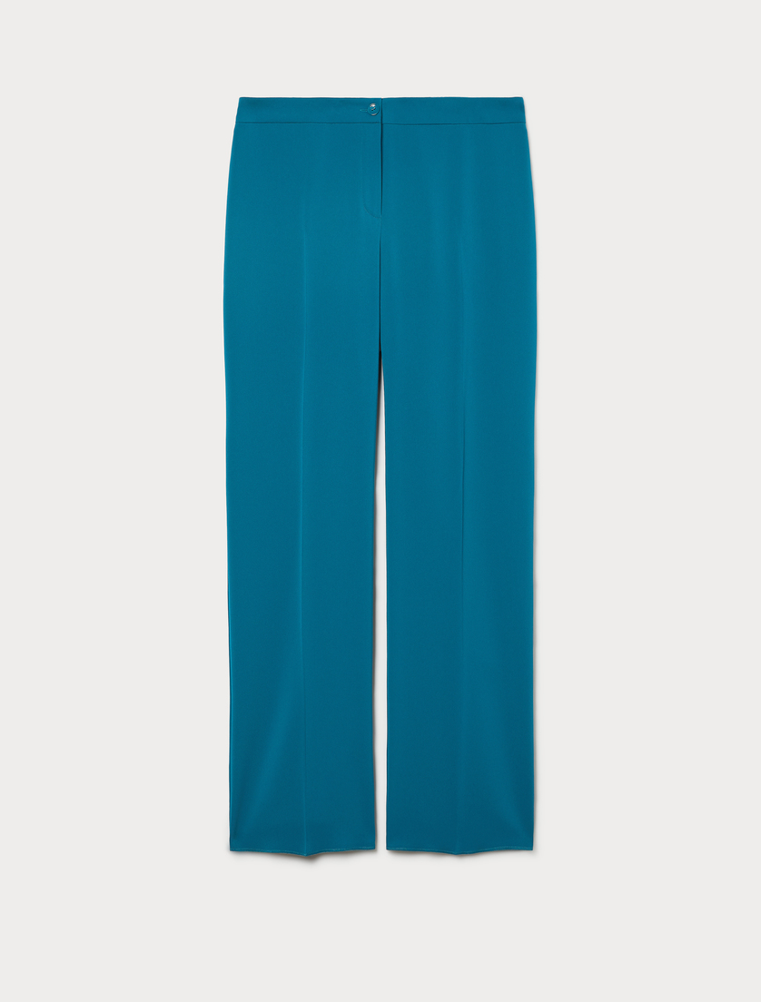 Pantaloni regular in cady stretch - PETROLIO - Marina Rinaldi