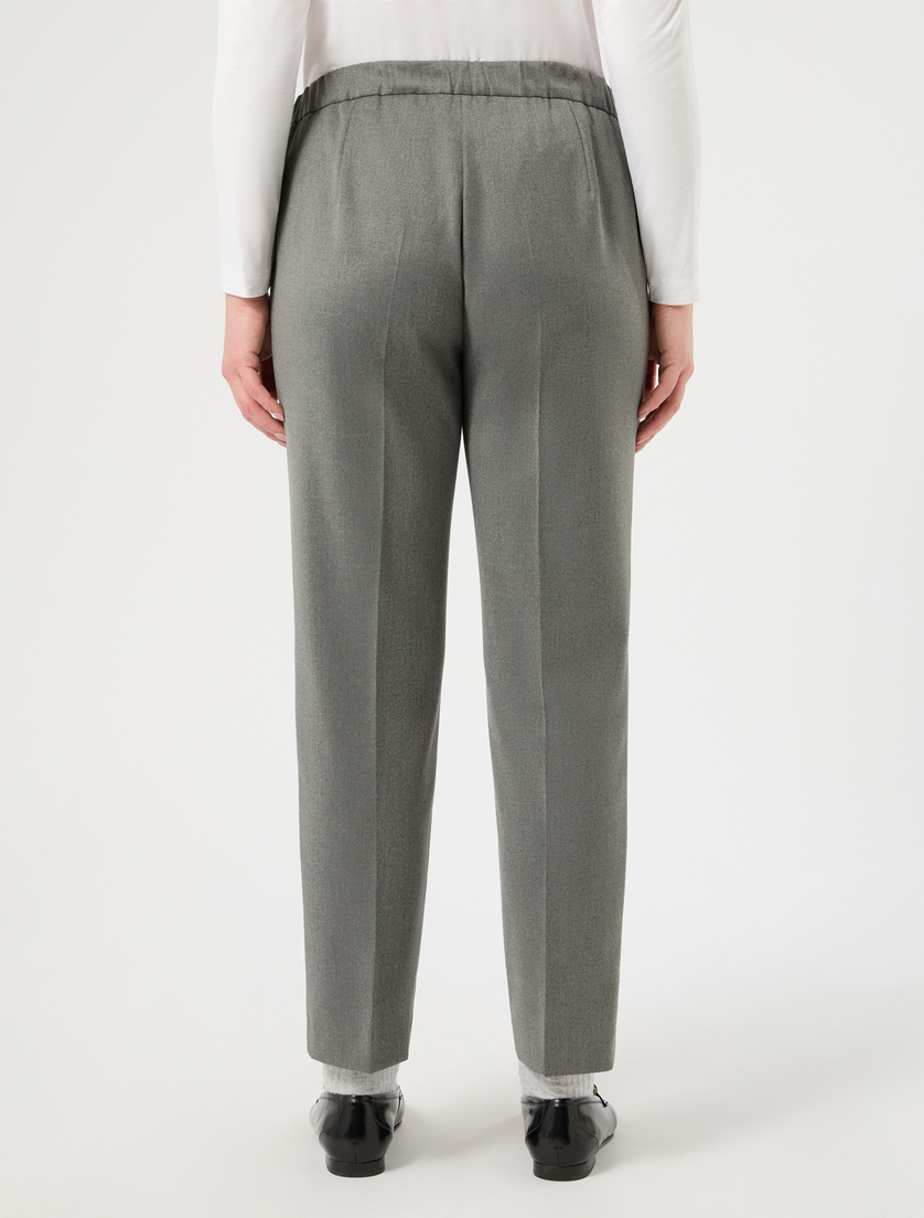 Pantaloni slim in twill - GRIGIO MEDIO - Marina Rinaldi - 4
