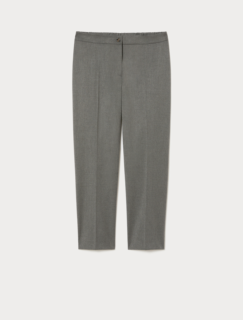 Pantaloni slim in twill - GRIGIO MEDIO - Marina Rinaldi