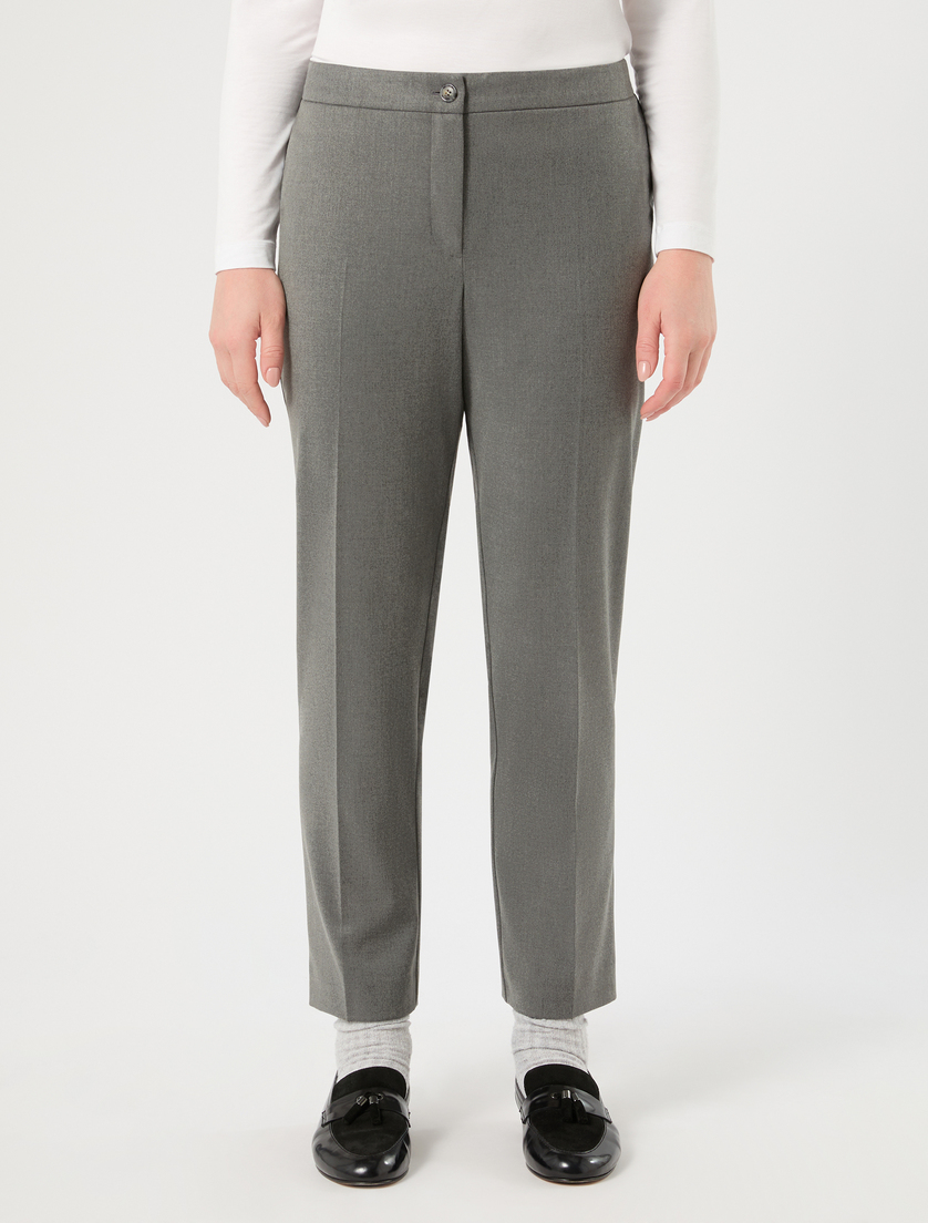 Pantaloni slim in twill - GRIGIO MEDIO - Marina Rinaldi - 3