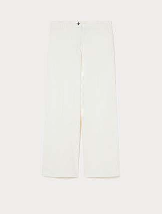 Wide-leg cotton trousers - Marina Rinaldi
