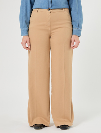 Pantaloni wide leg in cotone - CIPRIA