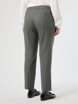 Pantaloni slim in twill - GRIGIO MEDIO - Marina Rinaldi - 4